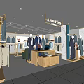 Ashton Modern Clothing Store Interior With Mannequins Wearing Suits And Clothes On Racks