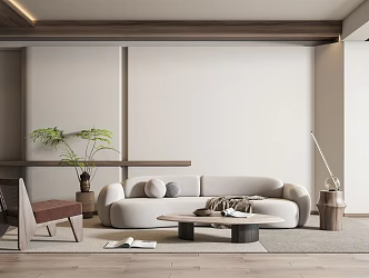 modern living room 3d model