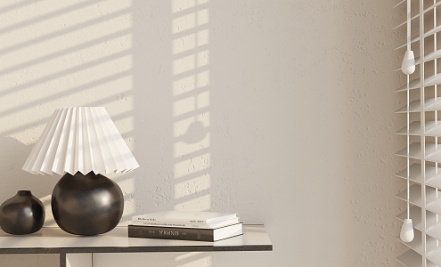 Modern table lamp ornaments combination 3d model