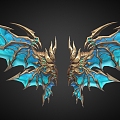 Flying Wings Wings 2 Cartoon Wings 3d model