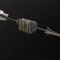 Incendiary Bomb Bow and Arrow Bomb Explosive Arrow Explosive Arrow Gun Arrow Low Face Number Low Model Simple Model Game Movie and TV Level Super Realistic 3d model