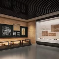 Elegant Lobby Interior With White Marble Reception Desk Wooden Panel Wall And Archway