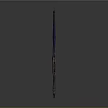 Decorative Blue Fantasy Sword With Metallic Hilt And Luminous Crystal Blade