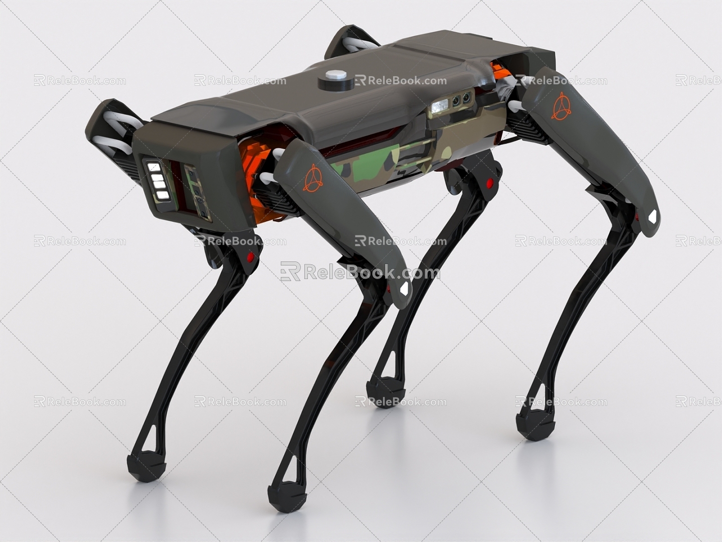 robot dog mechanical dog quadruped robot intelligent robot 3d model