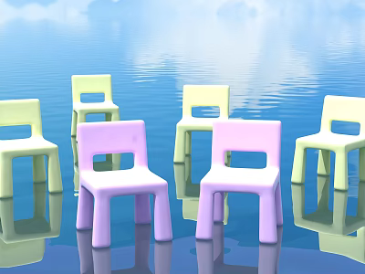 Modern Children's Chair Children's Chair 3d model