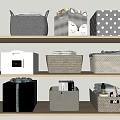 Storage box stationery storage box 3d model