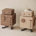 Modern Children's Bedside Cabinet 3d model