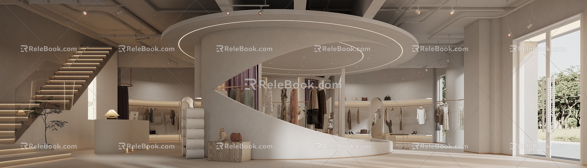 Clothing Store Hall 3d model