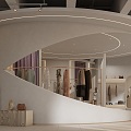 Clothing Store Hall 3d model