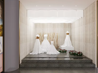 Modern Bridal Shop Bridal Shop Model 3d model
