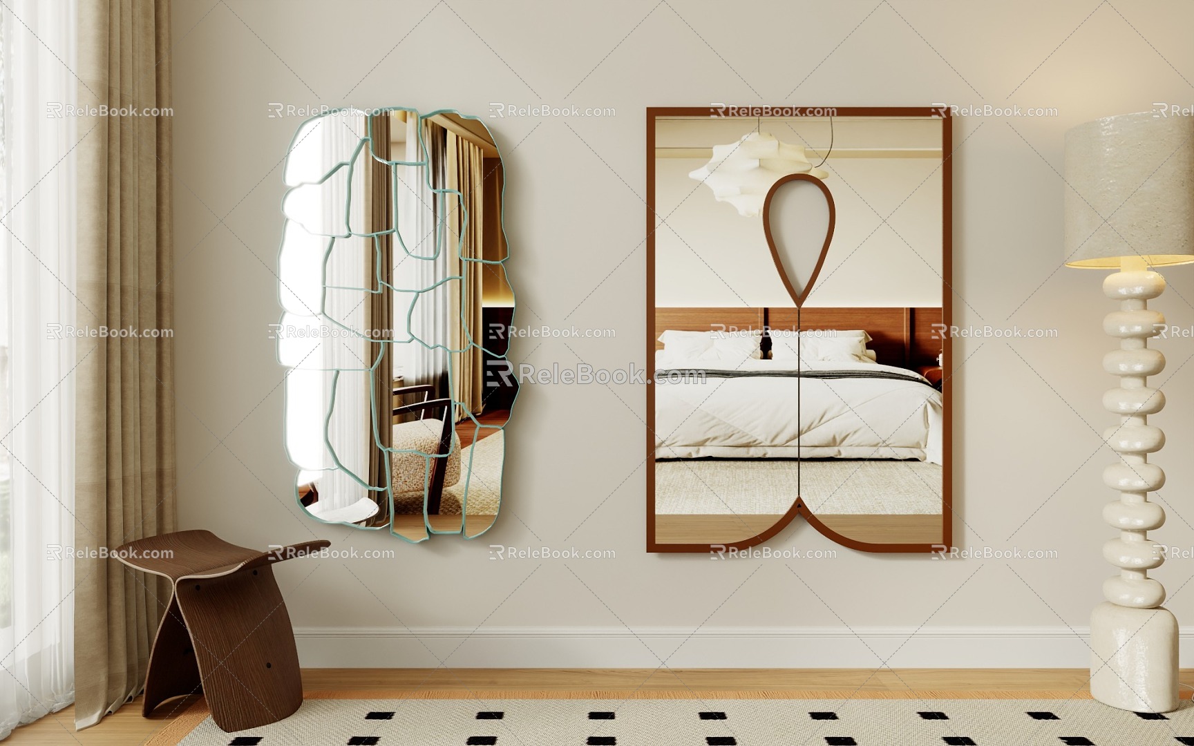 Modern Mirror 3d model