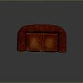 Group Of People Sitting On Red Leather Sofa In Modern Living Space
