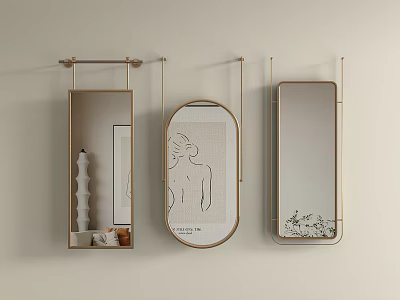 Modern Mirror Smart Mirror 3d model