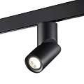 Black Track Mounted Spotlight with Adjustable Head for Bright Home Lighting 3d model