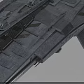 Detailed Interstellar Spaceship with Cosmic Metallic Hull and Advanced Engine Modules
