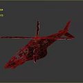 Camouflage Military Helicopter with Rotors Cockpit Windows and Detailed Design on Gray Background
