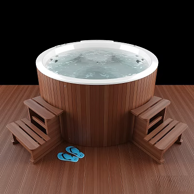 Modern Building Components Spa ROCA Broadway Hydromassage Deck 3d model