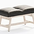 Modern Shoe Changing Stool Shoe Changing Stool Bed End Low Stool Bench 3d model
