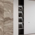 modern bookcase wardrobe 3d model