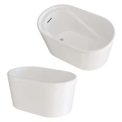 Modern White Ceramic Washbasin With Sleek Design Ideal For Contemporary Bathroom Interior Decor 3d model