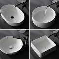 Bathroom Sink Combinations with Various Designs Shapes and Modern Faucets
