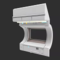 Modern White Bay Window Design With Storage Cabinets And LED Lighting