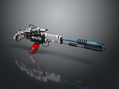 Flame thrower flame gun homemade weapon flamethrower 3d model