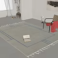 Modern Square Carpet 3d model