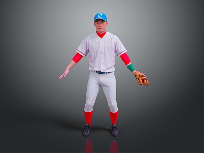 Baseball Girls Baseball Players Baseball Players Play Baseball Sports Girls Sports Women 3d model