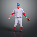 Baseball Girls Baseball Players Baseball Players Play Baseball Baseball Sports Girls Sports Women 3d model