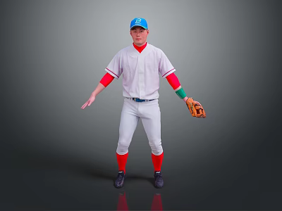 Baseball Girls Baseball Players Baseball Players Play Baseball Sports Girls Sports Women 3d model