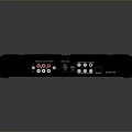 Black Electronic Device With Multiple AV HDMI Ports And Compact Connection Interface Design