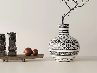 Modern ornaments combination 3d model
