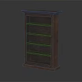 Elegant Dark Brown Wooden Bookshelf With Five Open Shelves And Classic Style