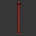 Modern Column Carved Column 3d model
