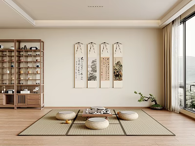 New Chinese Leisure Room 3d model