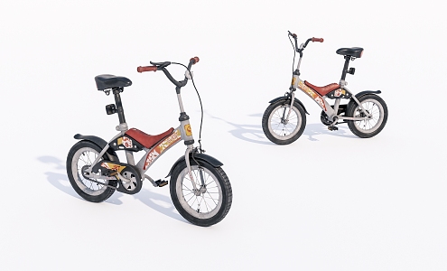 Old Light Small Bicycle 3d model