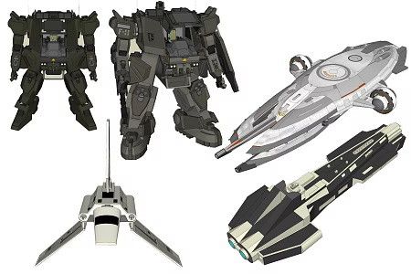 Spaceship Future Technology Toys 3d model