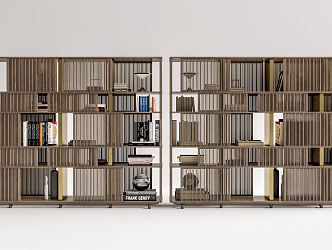 Modern Bookshelf 3d model