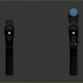 Pair of Black Tactical Pistols With Modern Design And Scope Attachment