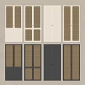 Modern Cabinet Door Designs With Woven Panels And Various Colors