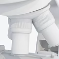 modern microscope 3d model