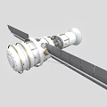 Advanced Satellite Communication Equipment With Deployable Solar Panels And High Gain Antenna