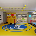 Taekwondo and Boxing Training Gym with Martial Arts Area and Fitness Equipment