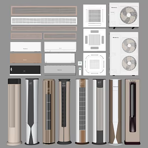 modern air conditioning 3d model