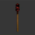 Single Red Textured Match Head On Wooden Matchstick Isolated On Dark Background