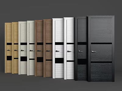 Stylish Swing Doors with Multiple Color Options and Modern Designs for Home Use 3d model