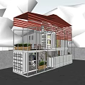 Industrial LOFT Container Store Container Cafe Wenchuang Container Public Building Small Building Post Building 3d model