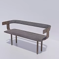 Modern Leisure Chair Featuring Curved Armrests And Upholstered Seat With Wooden Frame