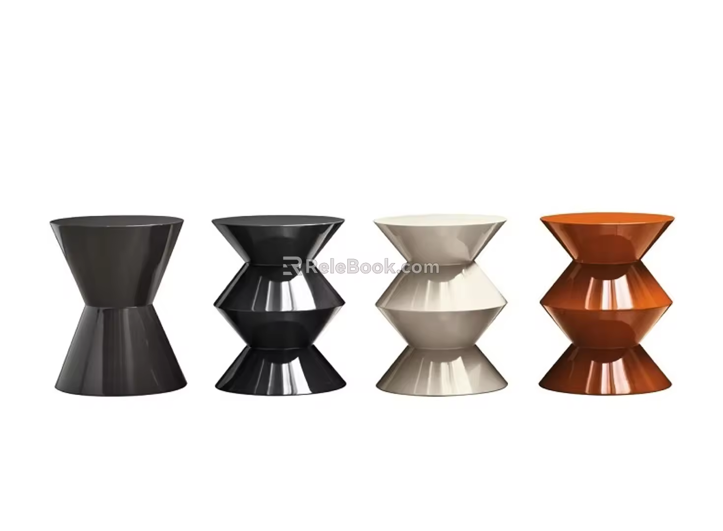Modern round table sofa side table Italian style side table corner table 3d model